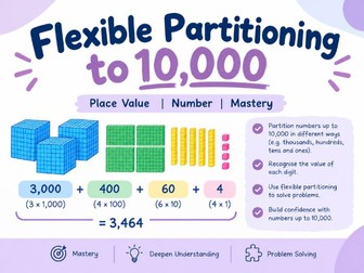 Flexible Partitioning to 10,000 | Place Value