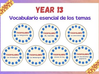 Spanish Year 13 Vocabulary revision