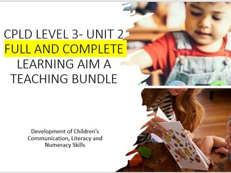 BTEC CPLD UNIT 2 LEARNING AIM A and B TEACHING BUNDLE