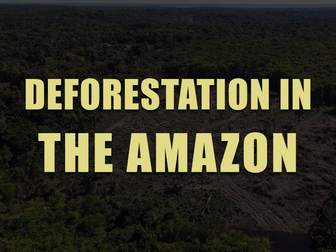 Deforestation in the Amazon - KS3 (Key Stage 3)