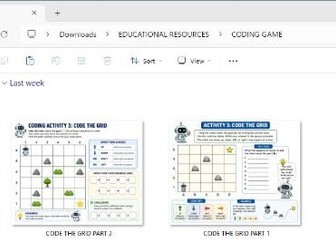 Title: Code the Grid – Coding and Directional Reasoning Activity