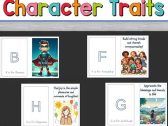 ABCs of Character: Alphabet Flashcards