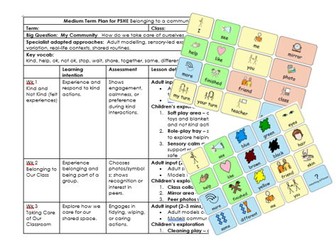 PSHE - Our Class Community Planning with AAC Core Words SEN