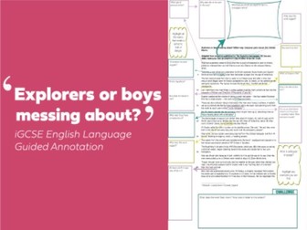 Explorers or boys messing about? | Guided Annotation