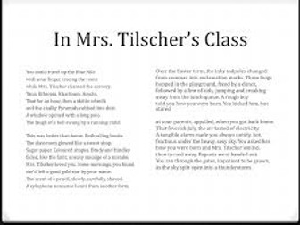 In Mrs Tilscher’s class bundle