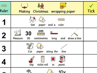 Christmas Maths Measurement - Ruler and Cubes PPT and Worksheets (inPrint)