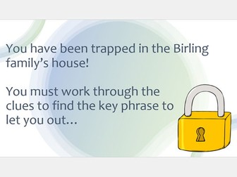 An Inspector Calls Escape Room