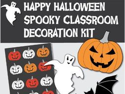 Spooky Halloween Classroom Decoration Kit