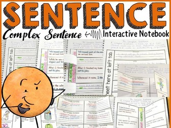 COMPLEX SENTENCE: INTERACTIVE NOTEBOOK: POSTERS