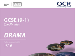 OCR GCSE Drama 9 1 Portfolio Guidance Booklet OCR GCSE Drama 9 1 Portfolio Guidance Booklet