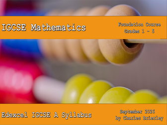 Edexcel IGCSE Mathematics A PowerPoint - Complete Foundation Course