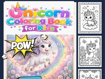 Autumn Unicorn Coloring Pages for Kids