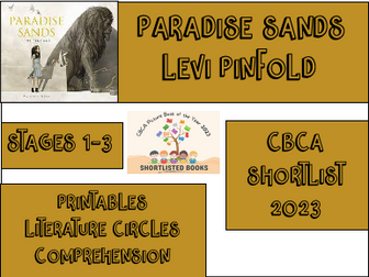 Paradise Sands - Levi Pinfold - English Unit - Stages 2-4 - CBCA Shortlist 2023