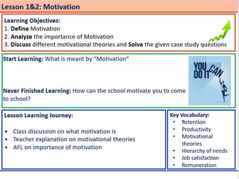 IB Business Management - Motivation