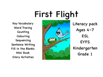 First Flight | EYFS, ESL & Kindergarten  | Bird Life Cycle Story & Literacy Activities
