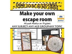 Make your own escape room - revision, end of term or just to keep them motivated