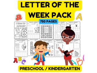 Preschool and Kindergarten: Letter of the Week Pack