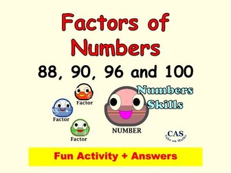 Factors of Number Puzzle 3