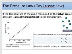 Pressure in Gases Kelvin Scale Absolute Zero | Teaching Resources