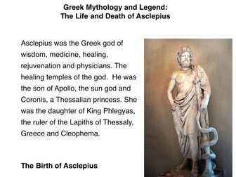 Greek Mythology and Legend:  Asclepius PDF