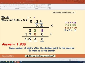 Multiplying Decimals