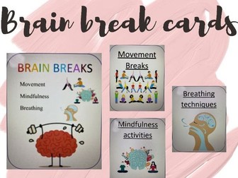 Brain break cards / Mindfulness