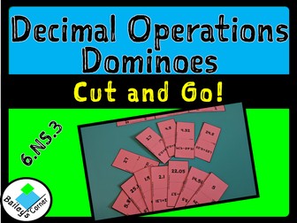 Decimal Operations Dominoes