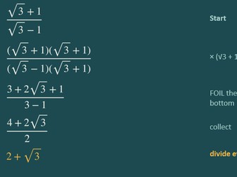 IGCSE Maths Surds Teaching Pack | Notes, Slides, Worksheets & Activities