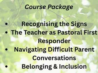 Whole-Child Pastoral Care - CPD Bundle | 4 Courses on Safeguarding, Belonging & Communication