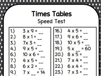 Times Tables Bundle