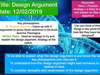 Design Argument GCSE