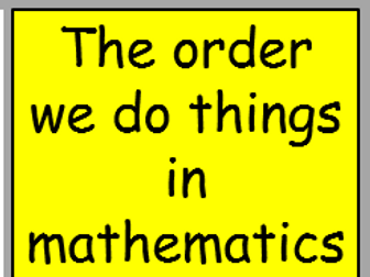 Order of Operations/BIDMAS