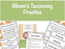 Bloom's Taxonomy- Think Higher Level