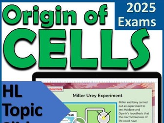 IB Biology A2.1 Origin of Cells - First Exams 2025 - Complete HL Presentation