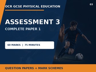 OCR GCSE PE J587 Assessment 3 Complete Paper 1