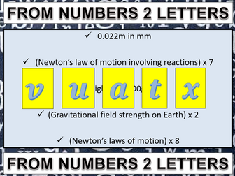 WJEC GCSE Physics Topic 2.4 REVISION (Further motion concepts)