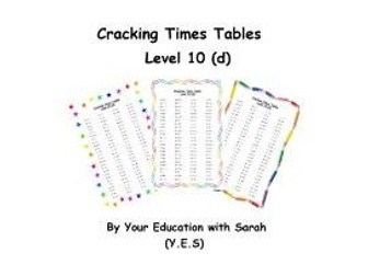 Cracking Times Tables - Levels 1 to 10 (DISCOUNTED PRICE)