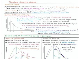 A* STUDENT EDEXCEL A LEVEL CHEMISTRY NOTES - KINETICS