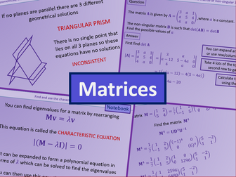 Matrices - Further maths A level A2