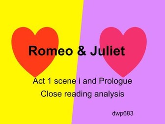 Shakespeare's Romeo & Juliet - the opening scenes