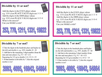 Find Divisibility Tests