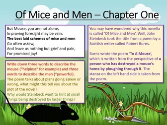 Of Mice and Men - Chapter One