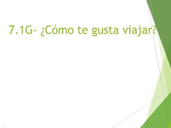 Theme 3 Unit 7.1G AQA Kerboodle GCSE Spanish from 2026