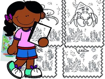 Ocean Friends Coloring Book for Kids