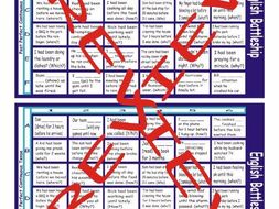 Past Perfect Continuous Tense Battleship Board Game