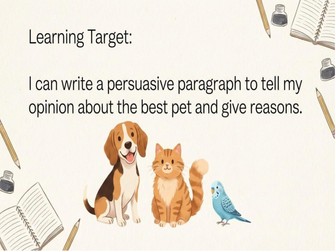 Persuasive writing for grade 2