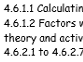 Rates and Equilibria Worksheets