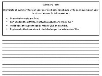 Component 1: Origins and Meaning and Good and Evil