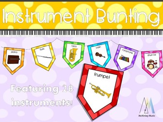 Musical Instrument Bunting