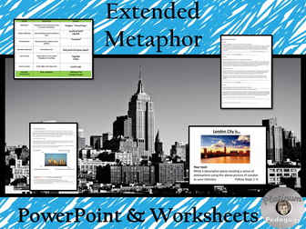 Extended Metaphor - PowerPoint and Worksheets